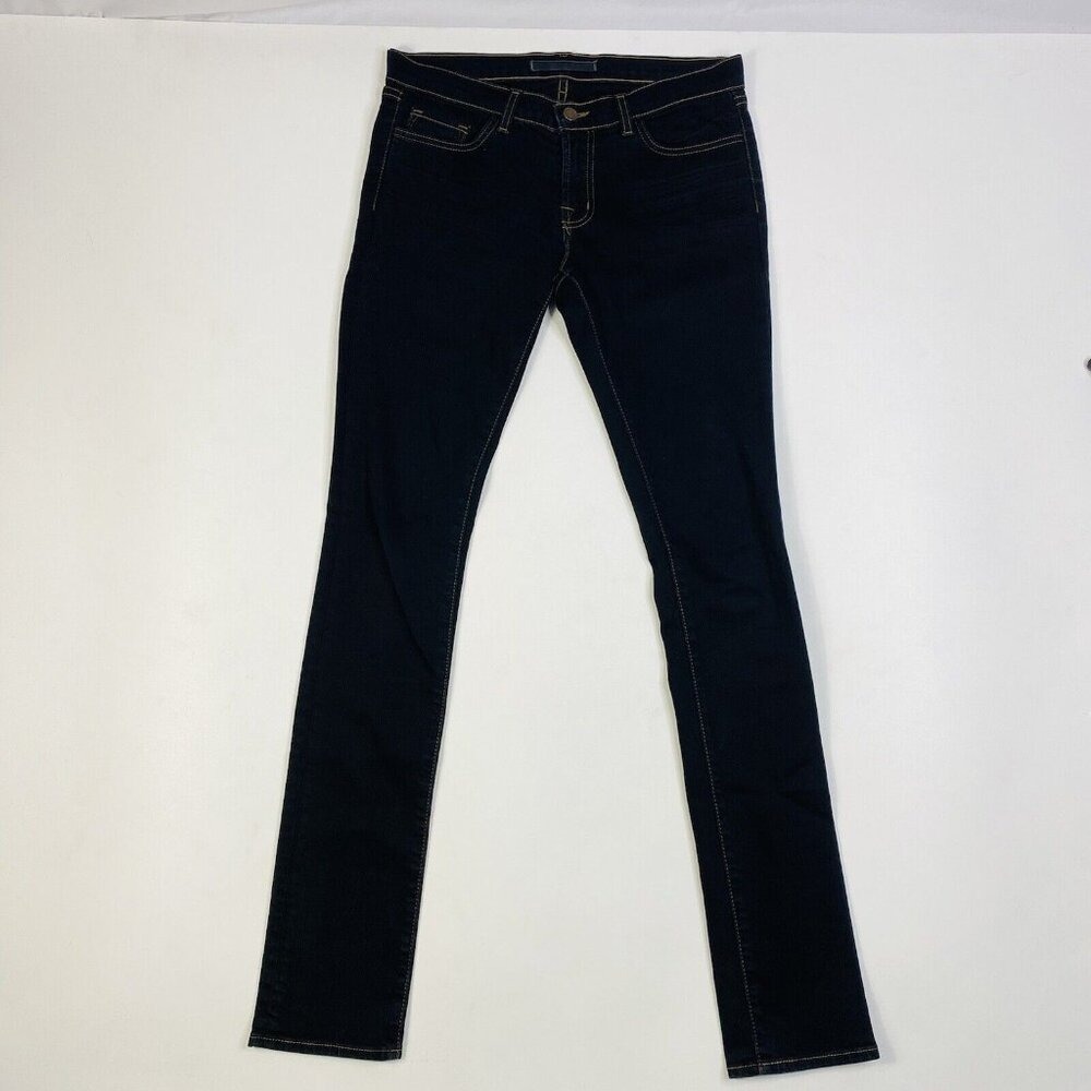 J BRAND Cut #200 912 Black‎ Wash Cotton Spandex Womens Jeans Size 28X34